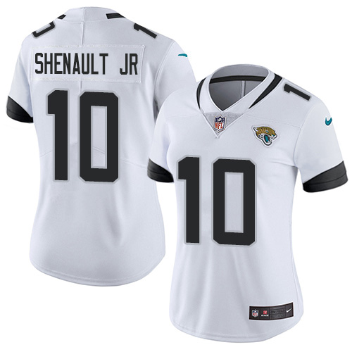 Nike Jacksonville Jaguars #10 Laviska Shenault Jr. White Women Stitched NFL Vapor Untouchable Limited Jersey